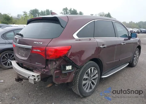 2014 Acura Mdx Technology Package from USA, damaged, VIN 5FRYD4H46EB015552